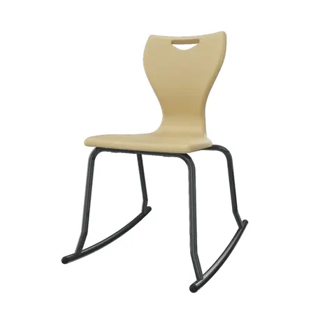 En Rock Educational Chair - Size 6 - Black Frame - Oakmeal